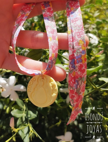 Pulsera Liberty con medalla de Virgen