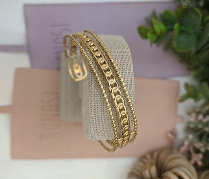 Goldenes Athen-Armband aus Edelstahl