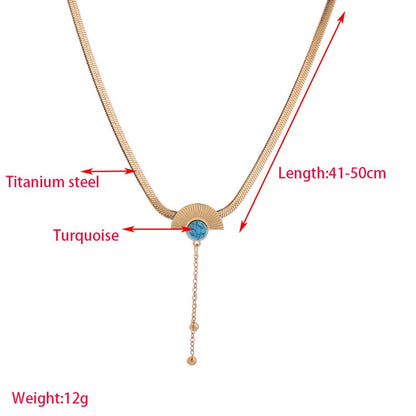Nofretete-Halskette aus rostfreiem Titanstahl