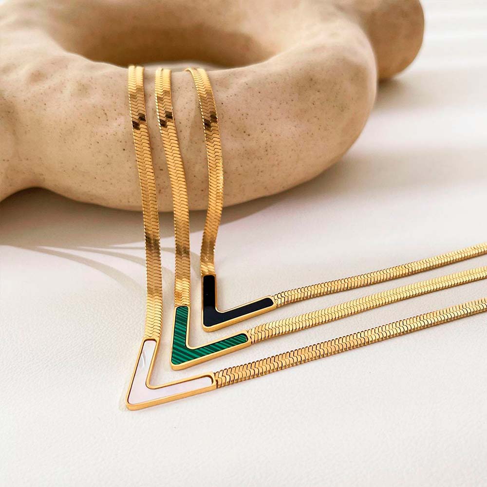 Verona Edelstahl-Halskette aus Titanstahl, 3 Farben