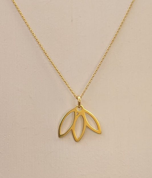 925 Silver Necklace with 18k Gold Plated Nature