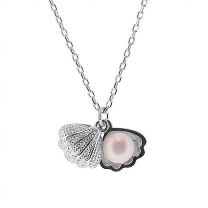 Collar con Piedras Naturales Perla Shell&Pearl en Plata de Ley