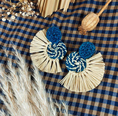 Iraca Palm Earrings Bogotá 3 Colors