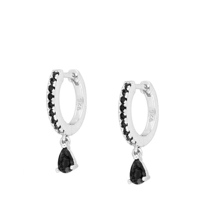 Earrings with Delhi Zircon Stones in 925 Silver 7 colors