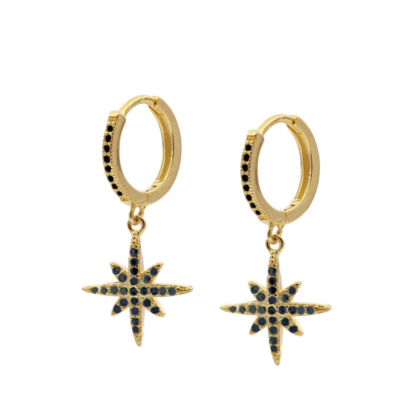 Ohrringe mit Zirkonsteinen aus 925er Silber und Marisol mit 18-Karat-Vergoldung