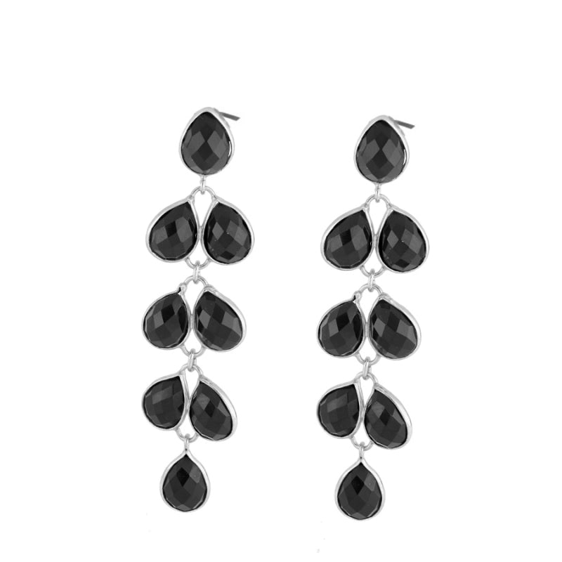 Earrings with Natural Stones in 925 Silver Marlene
