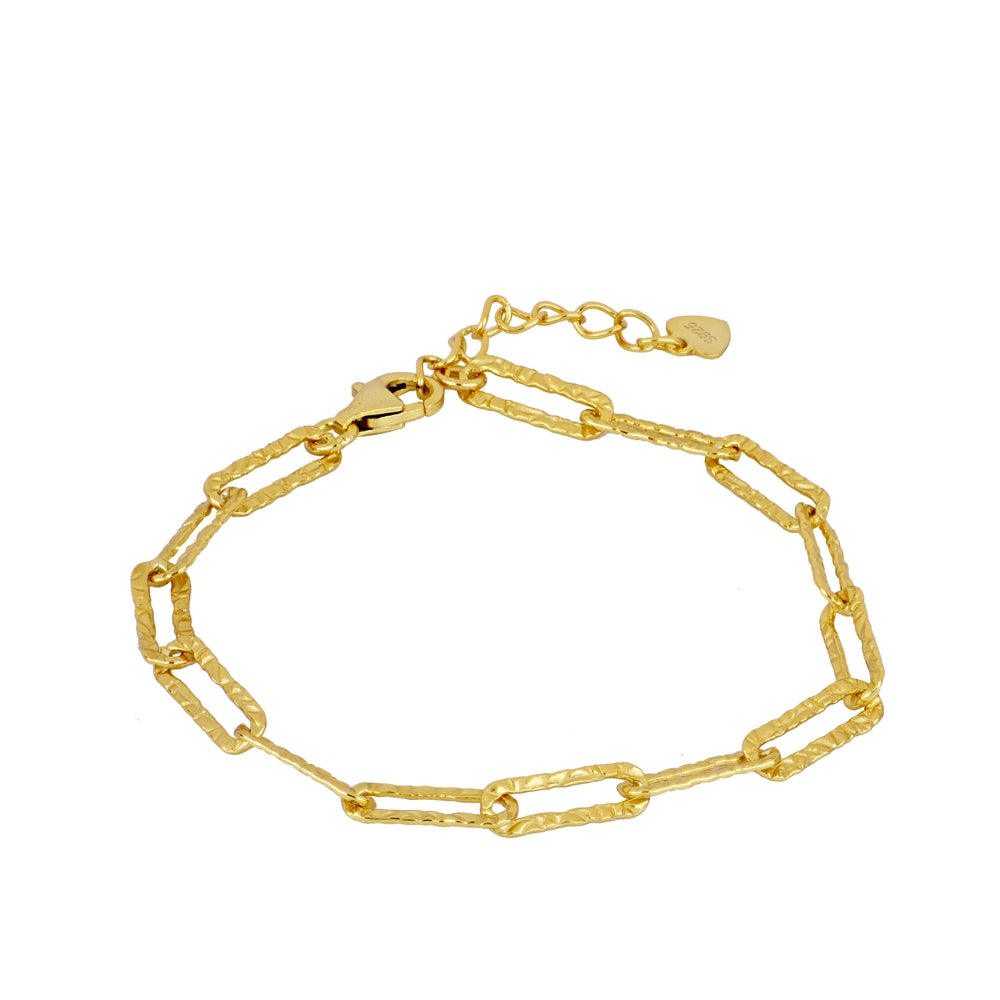 Mohican 925 Silver Bracelet with 18kt Gold Plated