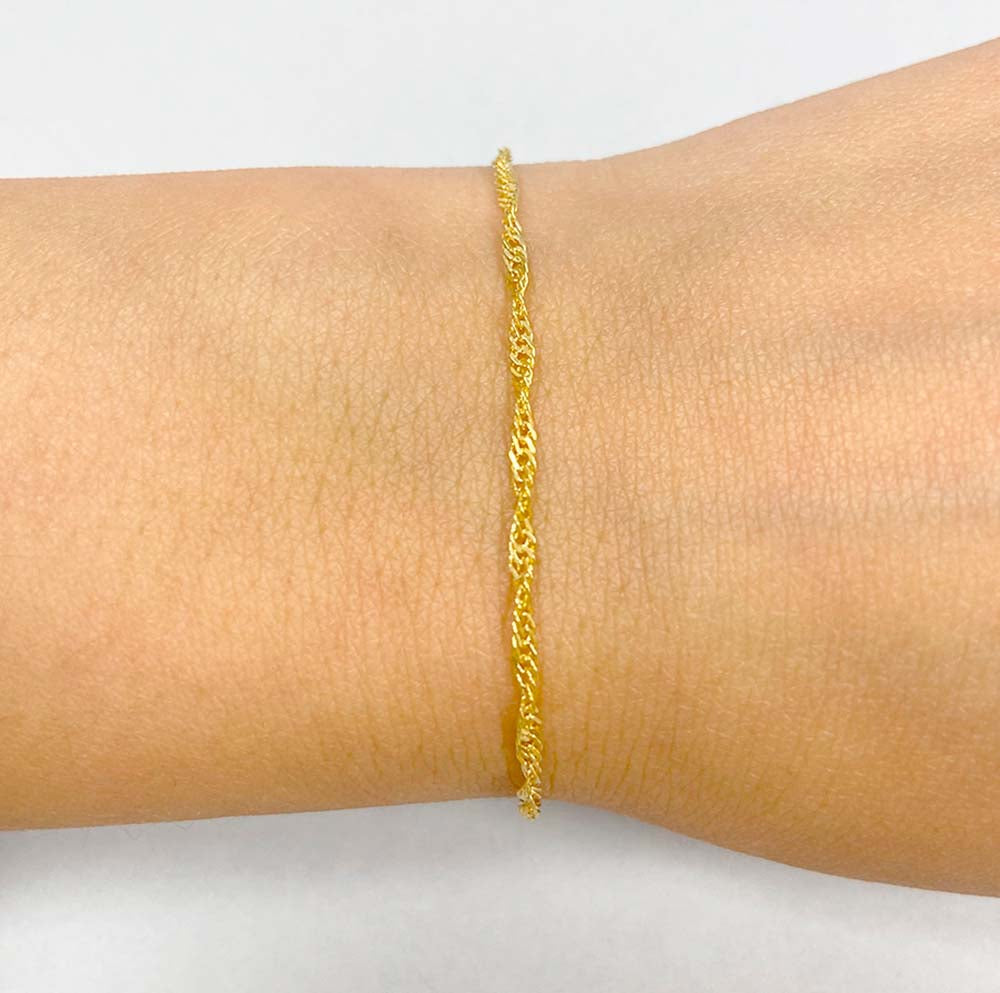 Shawnee 925 Silver Bracelet with 18kt Gold Plated