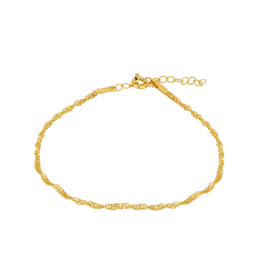 Shawnee 925 Silver Bracelet with 18kt Gold Plated