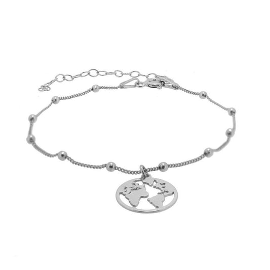 Armband „Welt“ aus 925er Silber