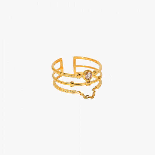 Gold Lena Stainless Steel Ring